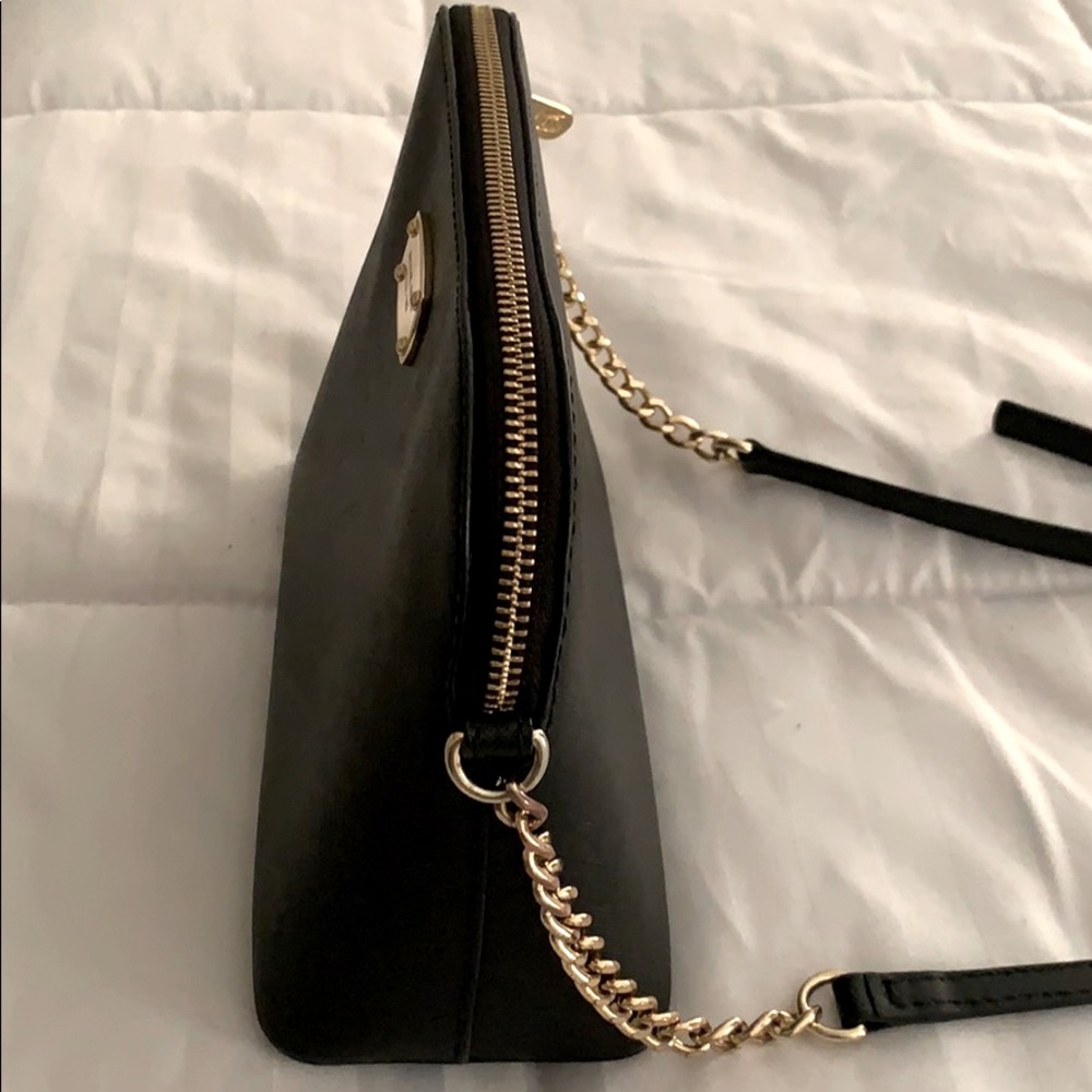 Large Crossgrain Leather Dome Crossbody Bag Gem